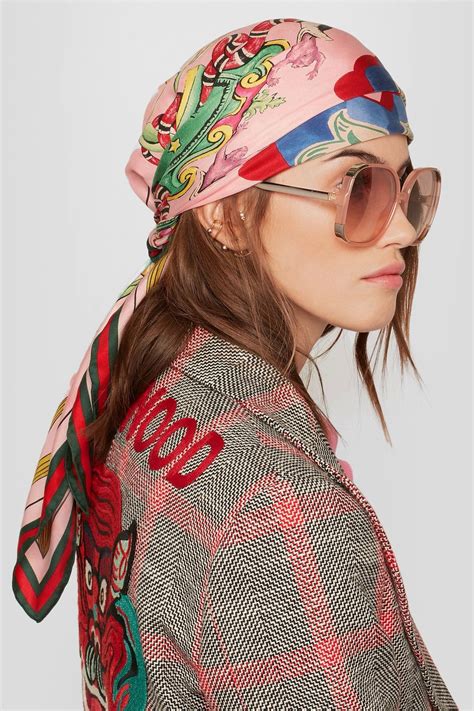 gucci scarf for hair|Gucci scarf female.